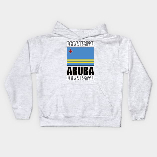 Flag of Aruba Kids Hoodie by KewaleeTee